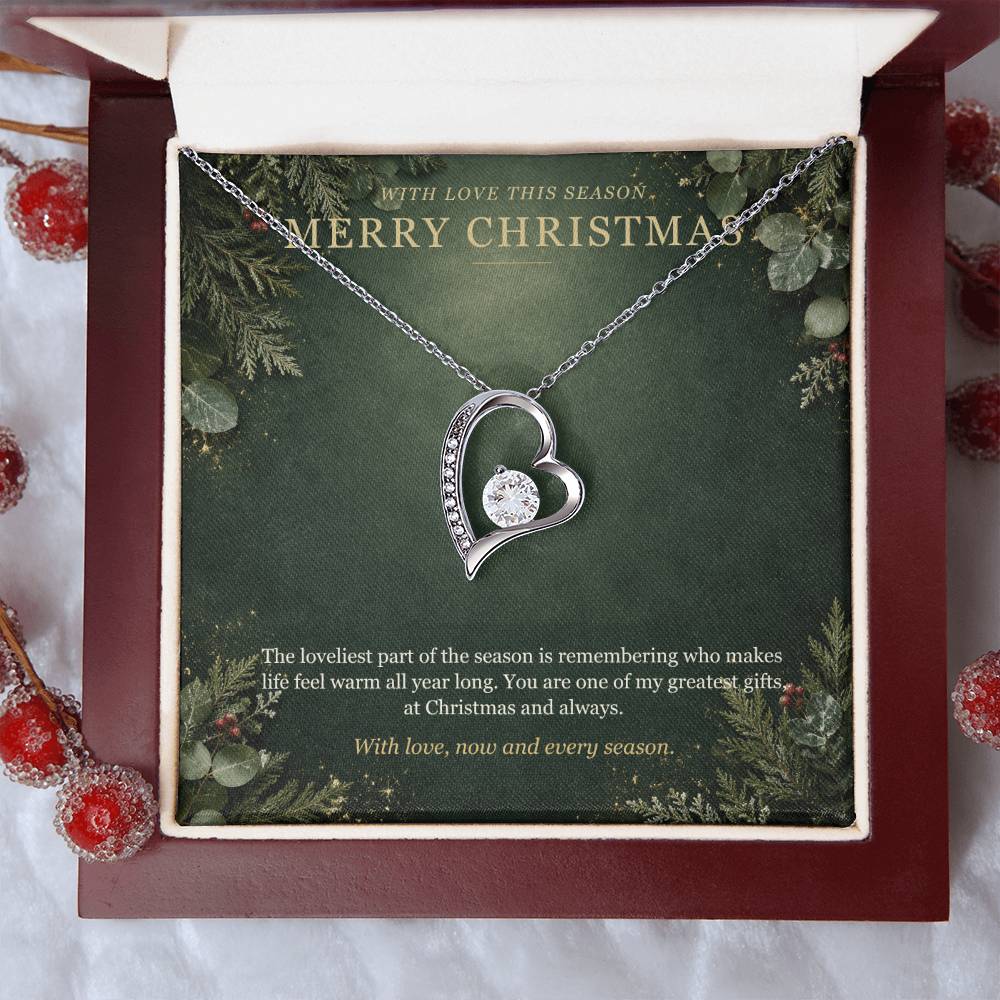 Evergreen Winter Jewel Forever Love Necklace – Christmas Gift