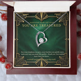 Emerald Art Deco Forever Love Necklace – A Treasured Gift