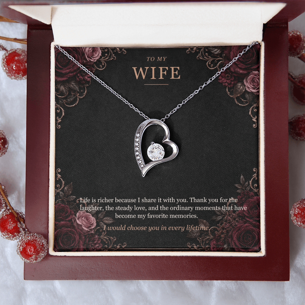 To My Wife Forever Love Necklace
