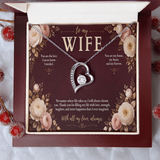 To My Wife Forever Love Necklace – Romantic Heart Pendant Gift