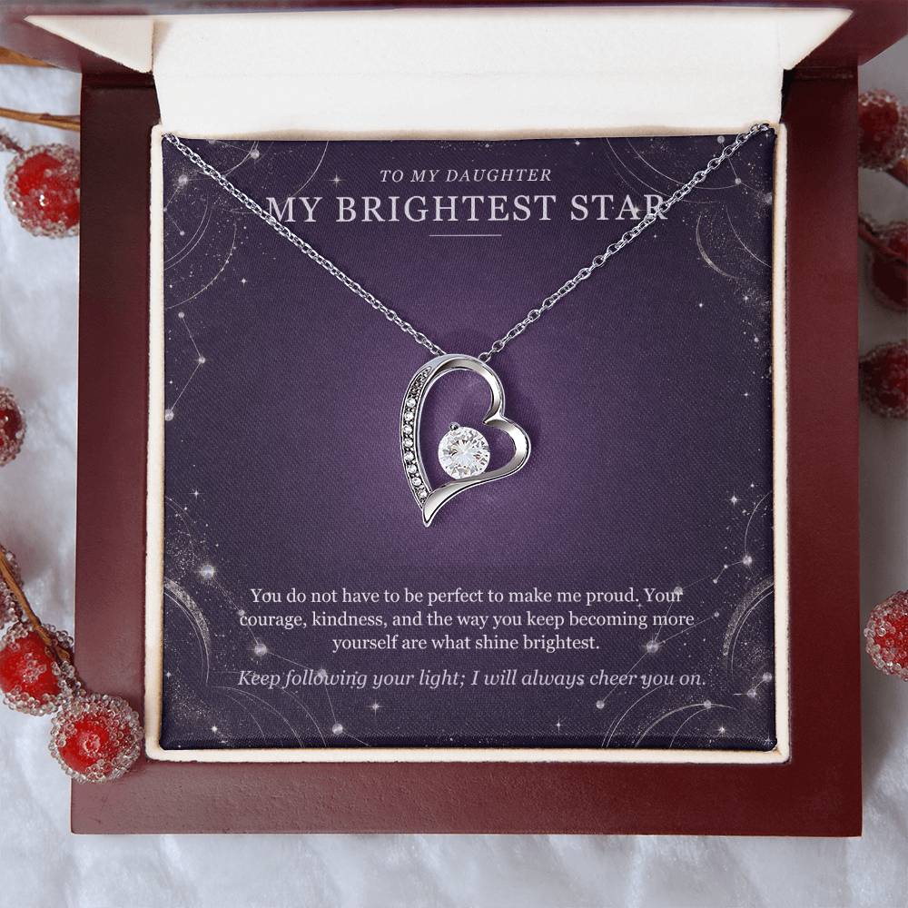 To My Daughter Moonstone Constellation Necklace – Forever Love Gift