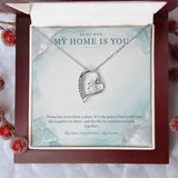 To My Wife Sea Glass Pearl Necklace – Forever Love Gift