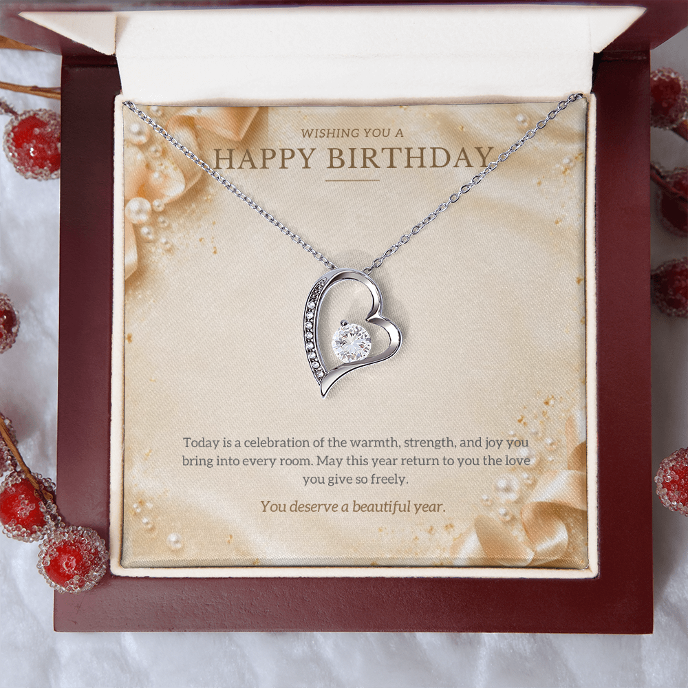 Happy Birthday Forever Love Necklace
