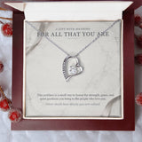 Carrara and Platinum Forever Love Necklace – Appreciation Gift