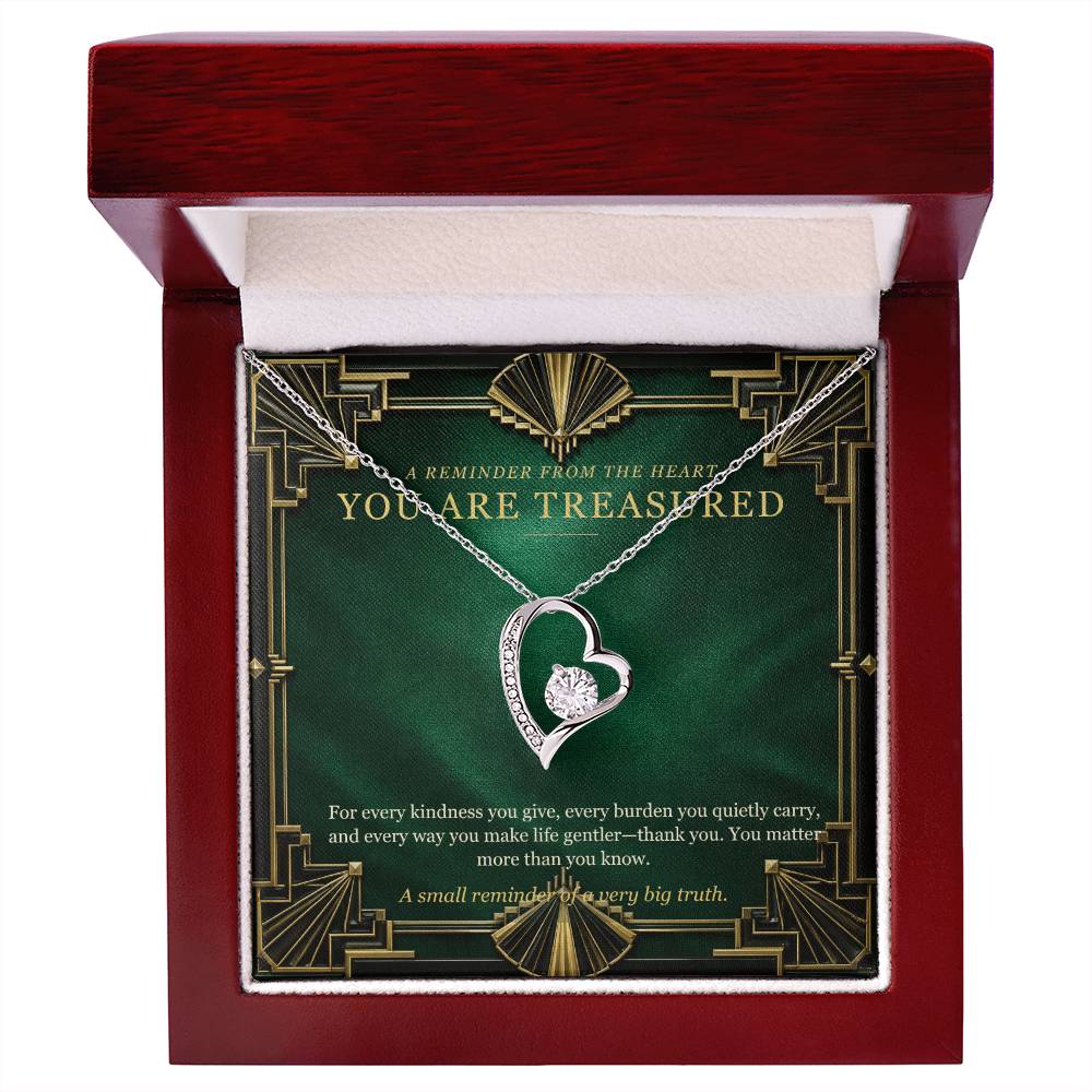 Emerald Art Deco Forever Love Necklace – A Treasured Gift