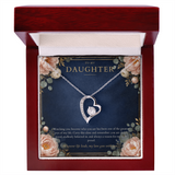 To My Daughter Forever Love Necklace