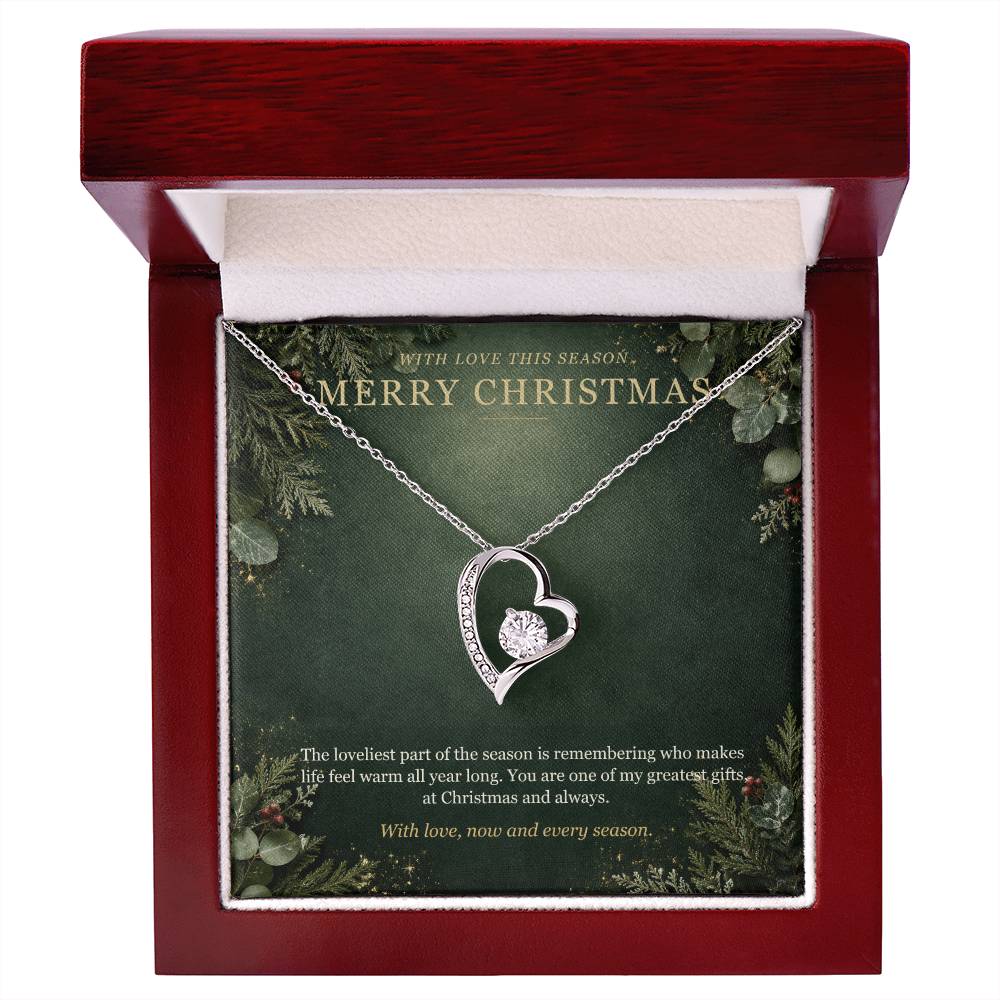 Evergreen Winter Jewel Forever Love Necklace – Christmas Gift