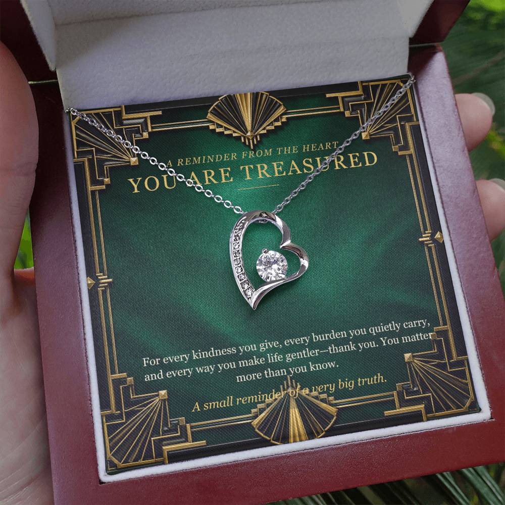 Emerald Art Deco Forever Love Necklace – A Treasured Gift