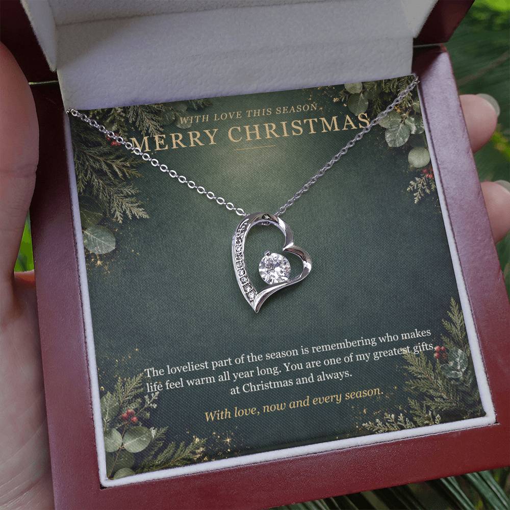 Evergreen Winter Jewel Forever Love Necklace – Christmas Gift