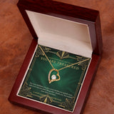 Emerald Art Deco Forever Love Necklace – A Treasured Gift