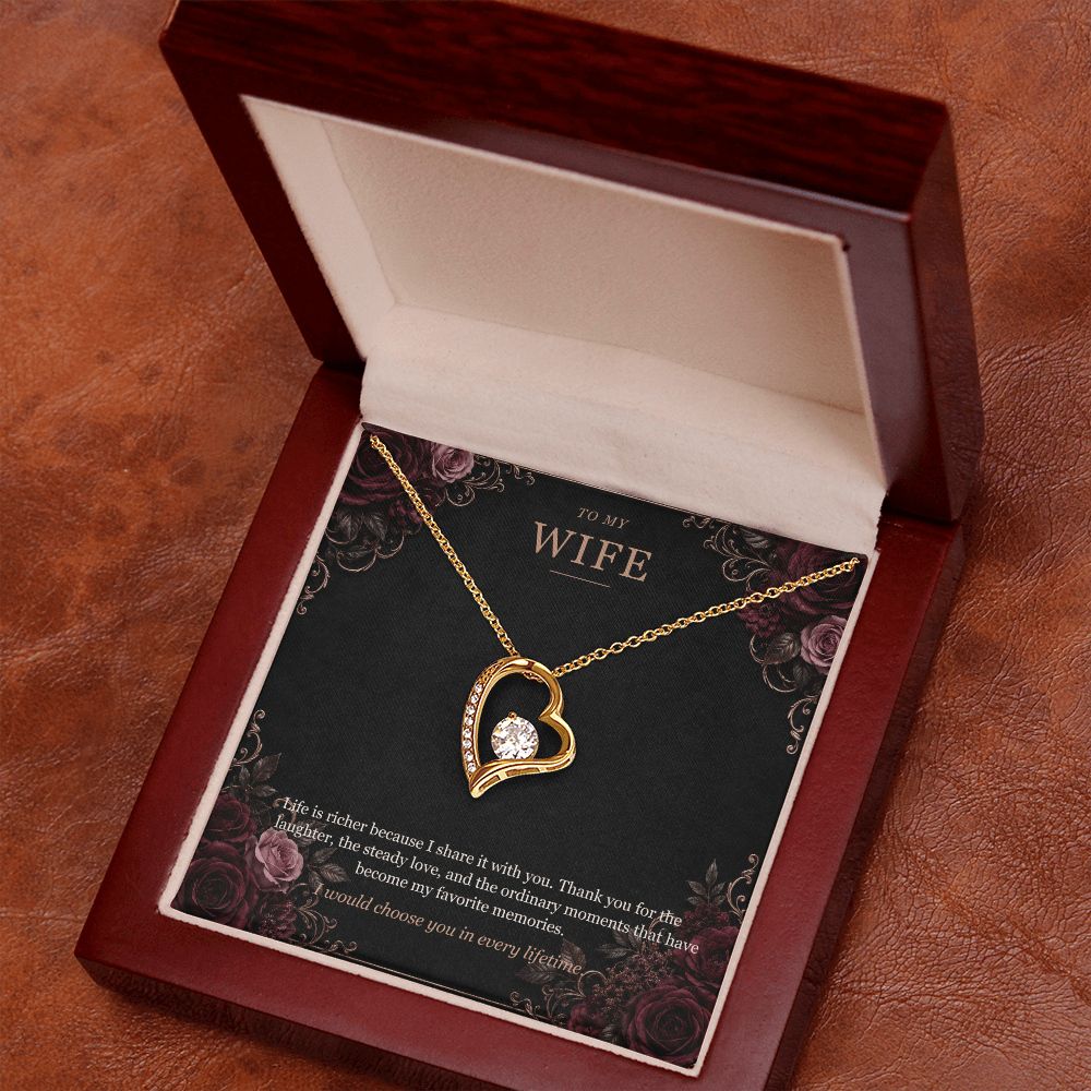 To My Wife Forever Love Necklace