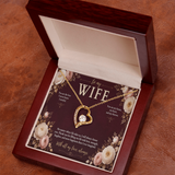 To My Wife Forever Love Necklace – Romantic Heart Pendant Gift