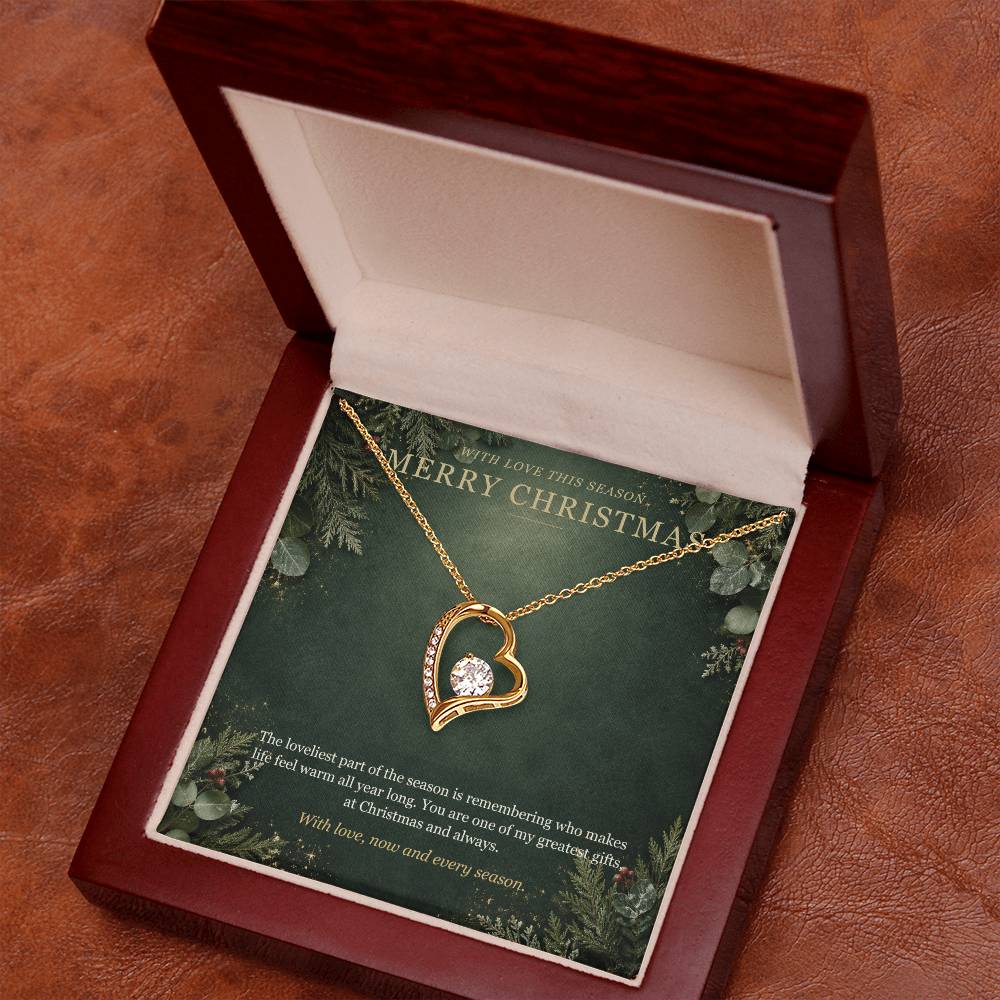 Evergreen Winter Jewel Forever Love Necklace – Christmas Gift