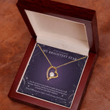 To My Daughter Moonstone Constellation Necklace – Forever Love Gift