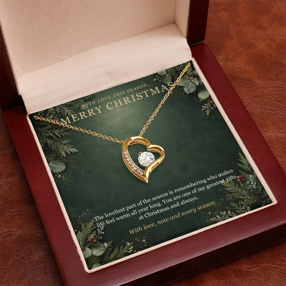 Evergreen Winter Jewel Forever Love Necklace – Christmas Gift