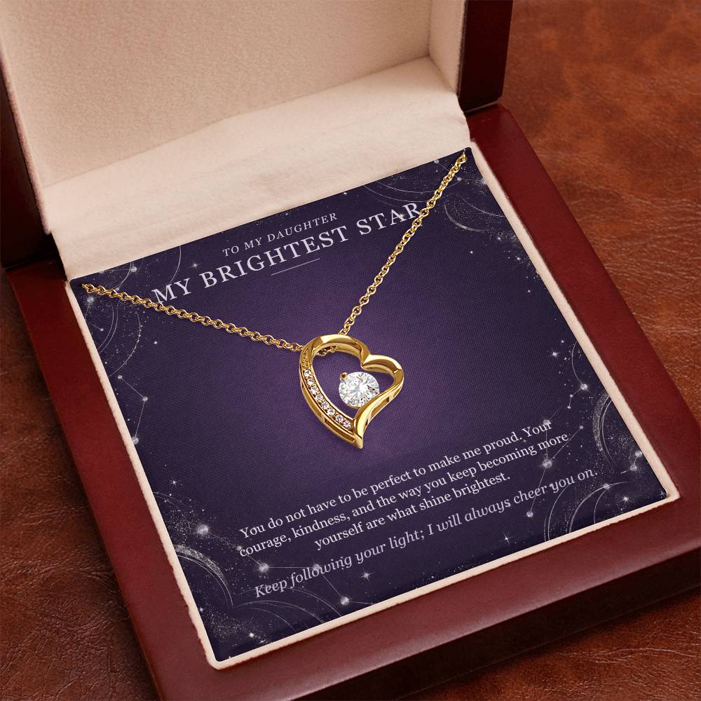 To My Daughter Moonstone Constellation Necklace – Forever Love Gift