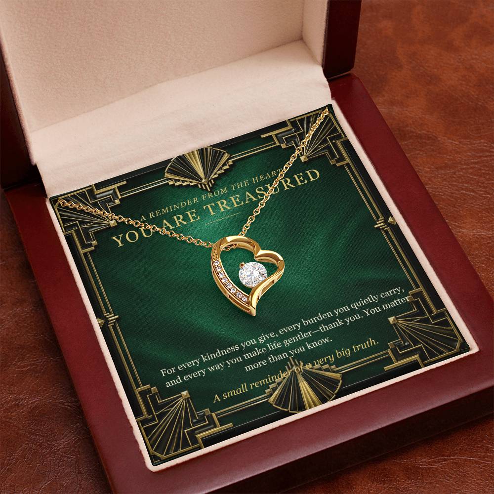 Emerald Art Deco Forever Love Necklace – A Treasured Gift