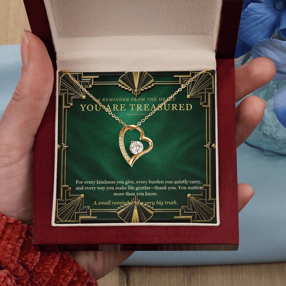 Emerald Art Deco Forever Love Necklace – A Treasured Gift