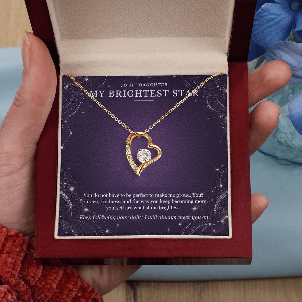 To My Daughter Moonstone Constellation Necklace – Forever Love Gift