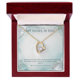 To My Wife Sea Glass Pearl Necklace – Forever Love Gift
