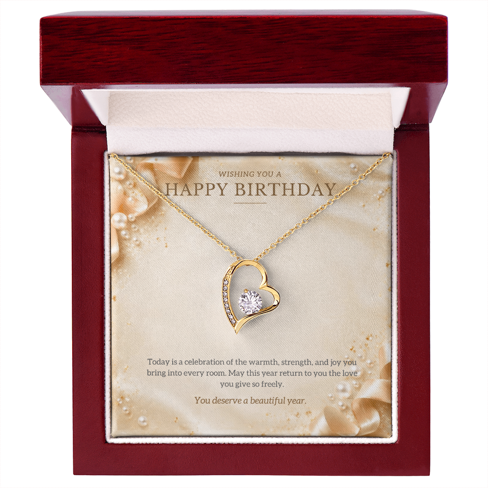 Happy Birthday Forever Love Necklace