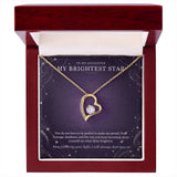 To My Daughter Moonstone Constellation Necklace – Forever Love Gift