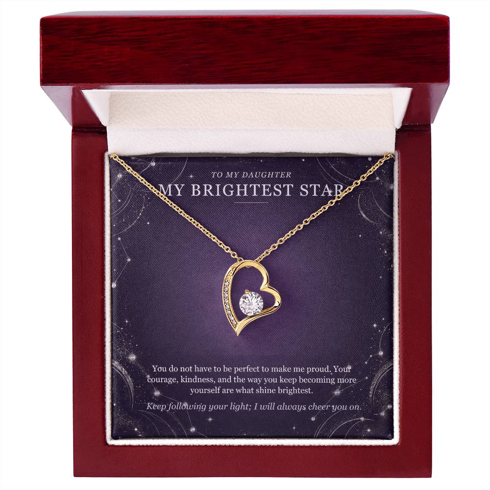 To My Daughter Moonstone Constellation Necklace – Forever Love Gift