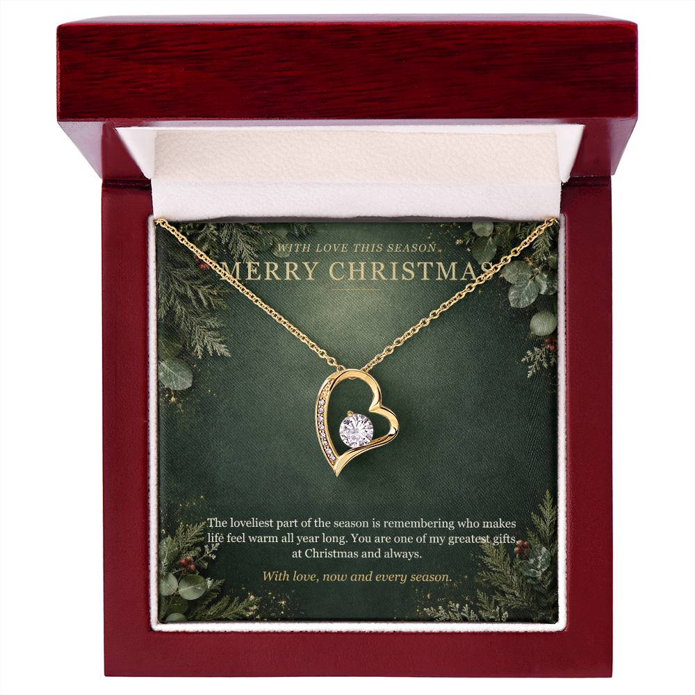 Evergreen Winter Jewel Forever Love Necklace – Christmas Gift