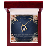 To My Daughter Forever Love Necklace
