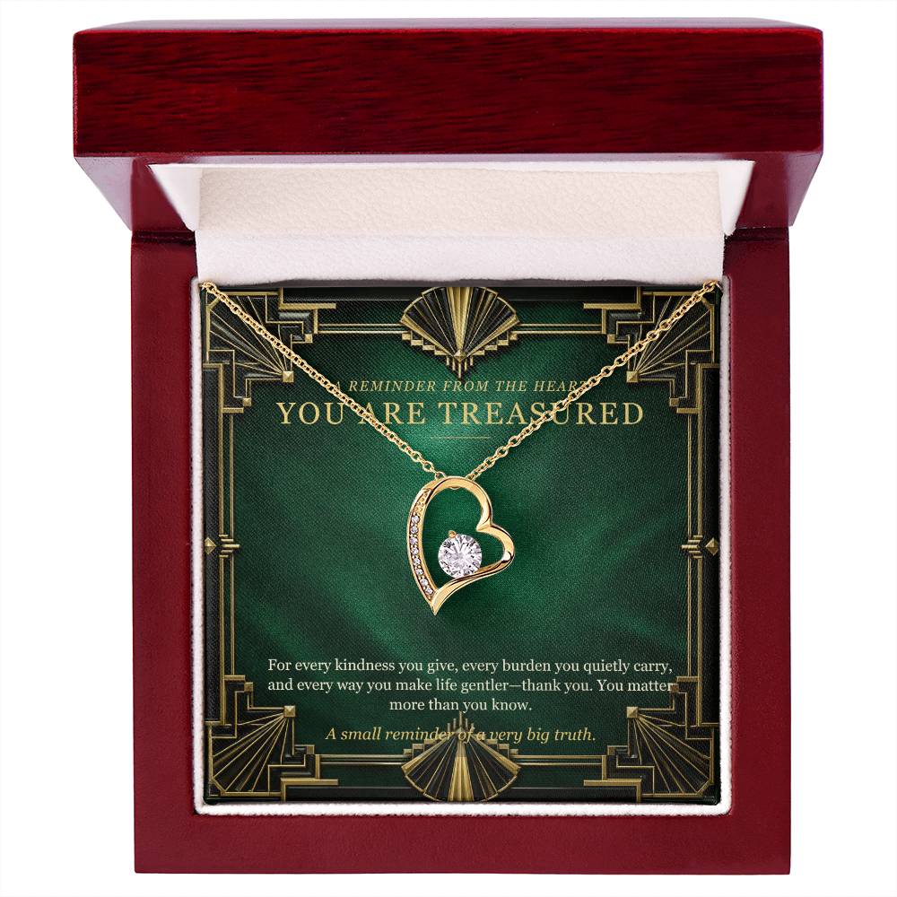 Emerald Art Deco Forever Love Necklace – A Treasured Gift