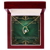 Emerald Art Deco Forever Love Necklace – A Treasured Gift