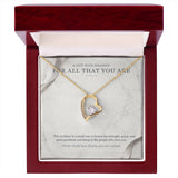Carrara and Platinum Forever Love Necklace – Appreciation Gift