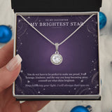 To My Daughter Eternal Hope Necklace – My Brightest Star Gift