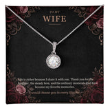 To My Wife Eternal Hope Necklace