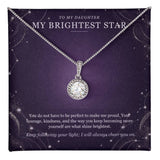 To My Daughter Eternal Hope Necklace – My Brightest Star Gift
