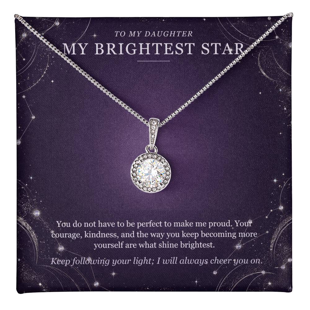 To My Daughter Eternal Hope Necklace – My Brightest Star Gift