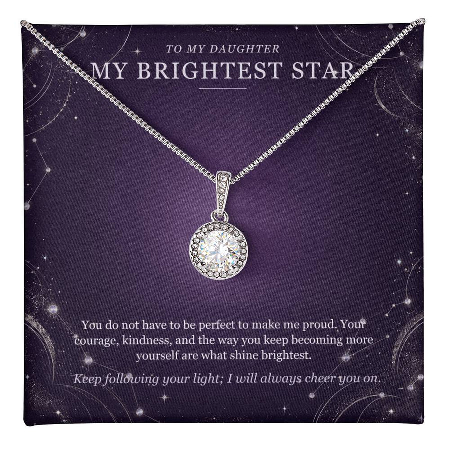 To My Daughter Eternal Hope Necklace – My Brightest Star Gift