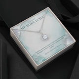 To My Wife Eternal Hope Necklace – My Home Is You Gift
