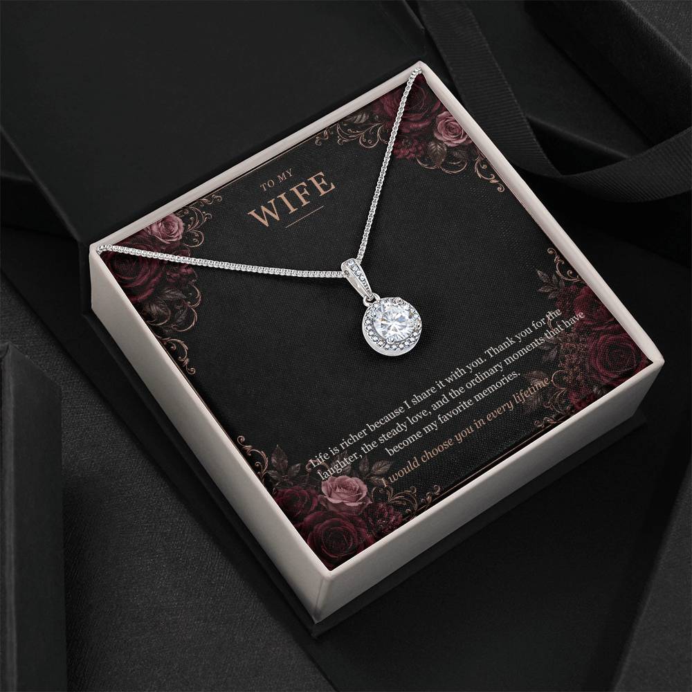 To My Wife Eternal Hope Necklace