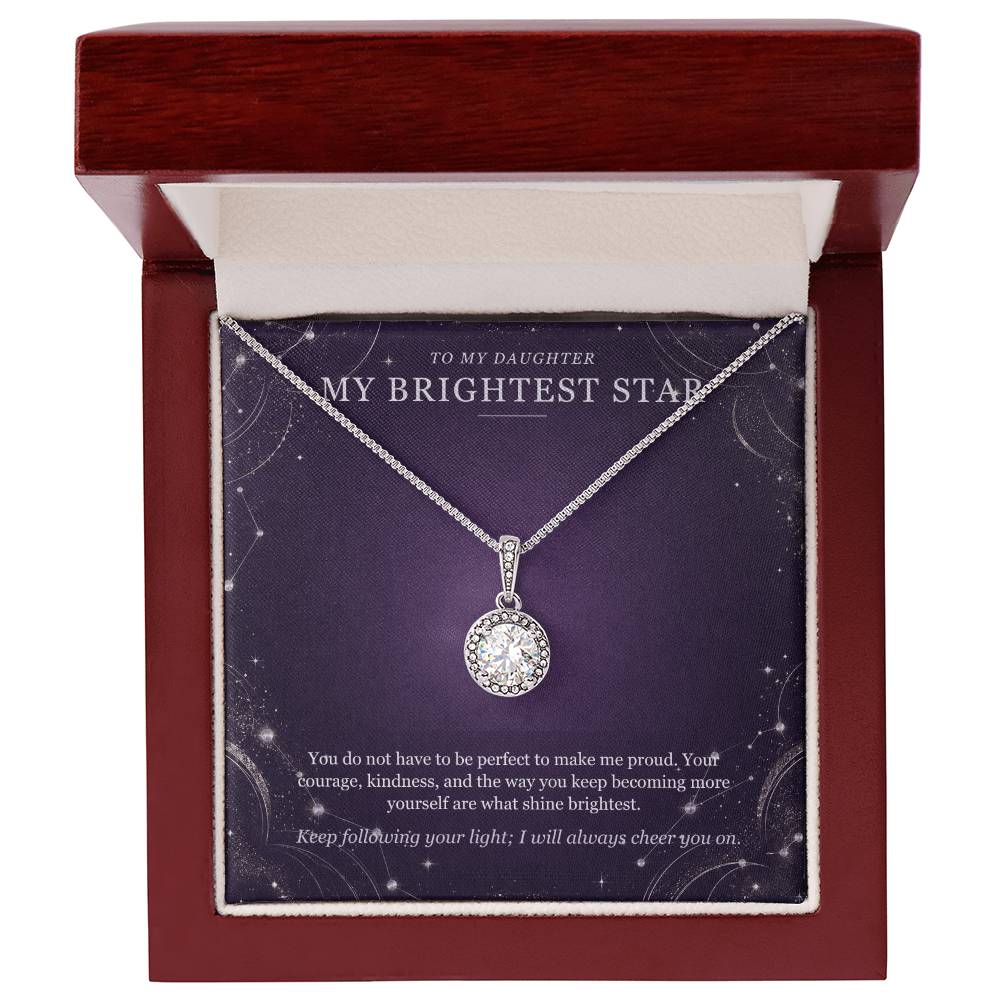 To My Daughter Eternal Hope Necklace – My Brightest Star Gift