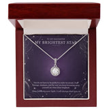 To My Daughter Eternal Hope Necklace – My Brightest Star Gift