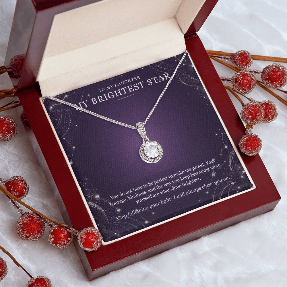 To My Daughter Eternal Hope Necklace – My Brightest Star Gift