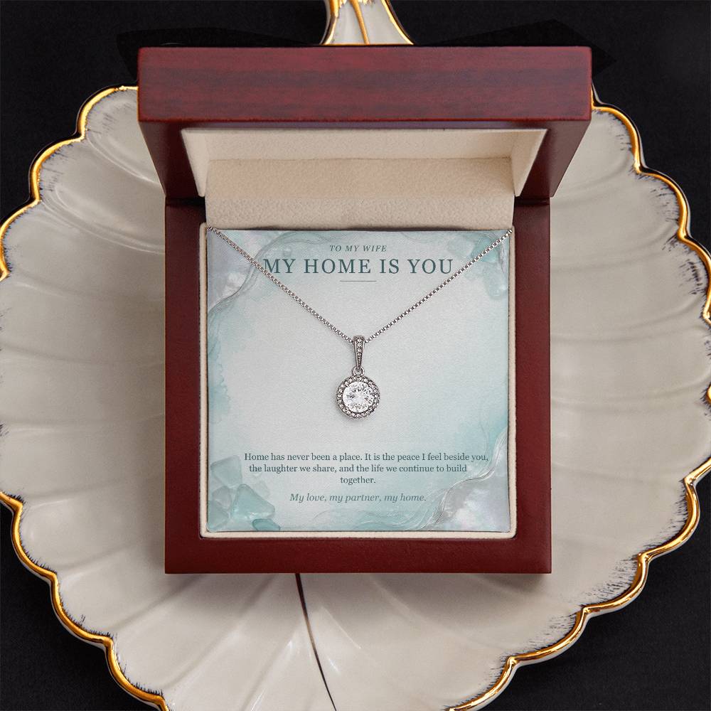 To My Wife Eternal Hope Necklace – My Home Is You Gift