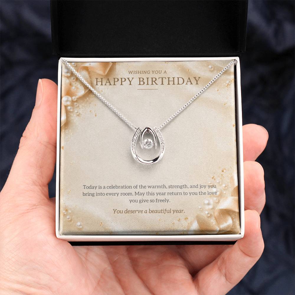 Happy Birthday Lucky In Love Necklace