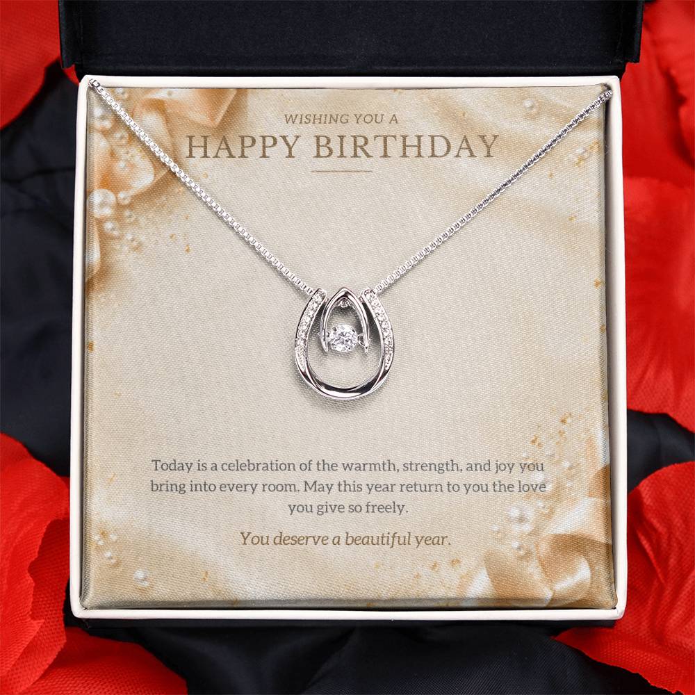 Happy Birthday Lucky In Love Necklace