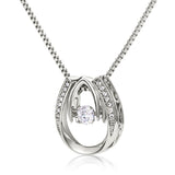 Merry Christmas Lucky In Love Necklace – Sparkling Horseshoe Pendant