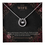 To My Wife Lucky In Love Necklace