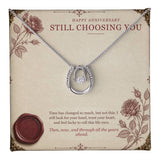 Happy Anniversary Lucky In Love Necklace – Still Choosing You