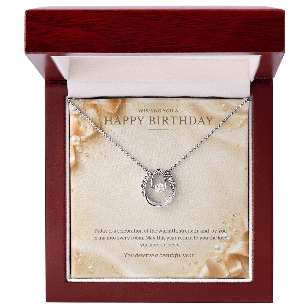 Happy Birthday Lucky In Love Necklace