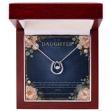 To My Daughter Lucky In Love Necklace